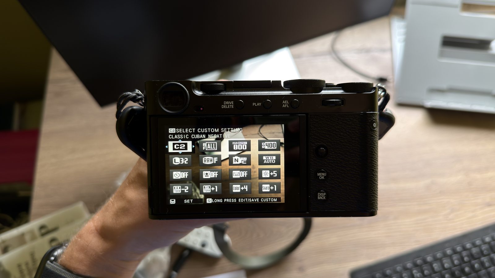 Film simulations are built into the camera; recipes combine them with additional JPEG settings.